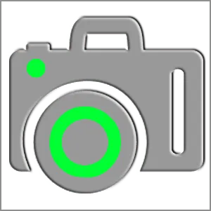 camera green icon