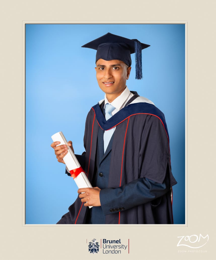 Brunel University graduation photo